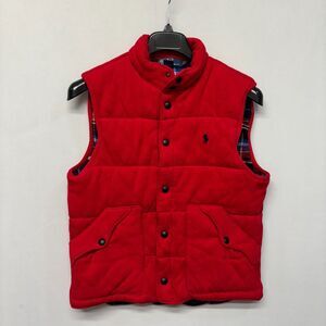 Vintage Polo Ralph Lauren Men Puffer Vest Jacket Size Medium Red C032 -16